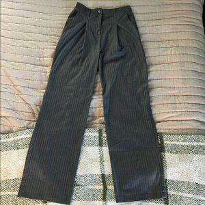 Wild Fable Gray Pinstripe Wide Leg Pants